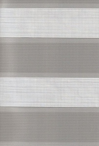 Открытые рулонные шторы день-ночь Римини, серый 45 купить в Солнечногорске с доставкой