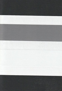 Открытые рулонные шторы день-ночь Салерно, серый 2002 купить в Солнечногорске с доставкой